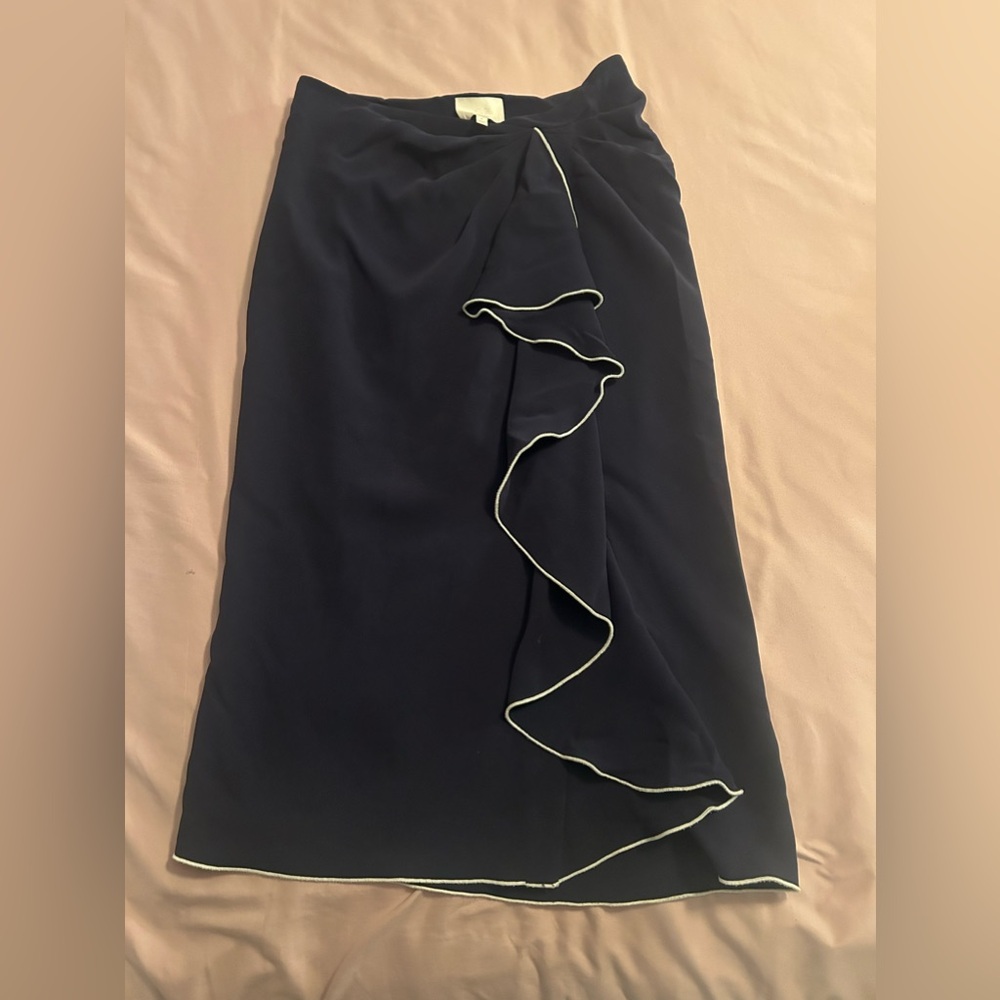 Cinq a Sept Berta ruffle midi skirt- size 6
